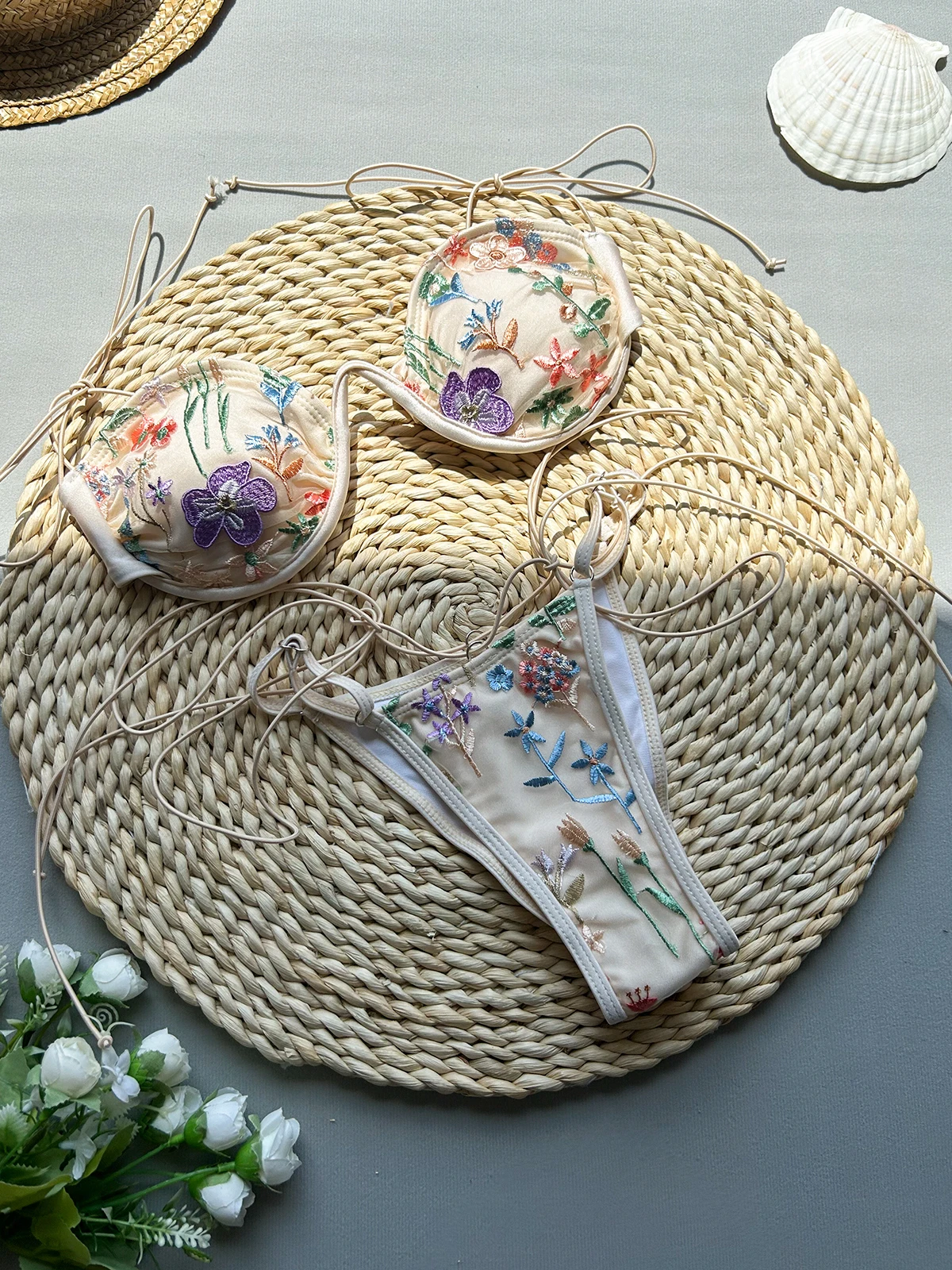 Бикини BRRMQQ Пуш-ап Нейлон/Спандекс