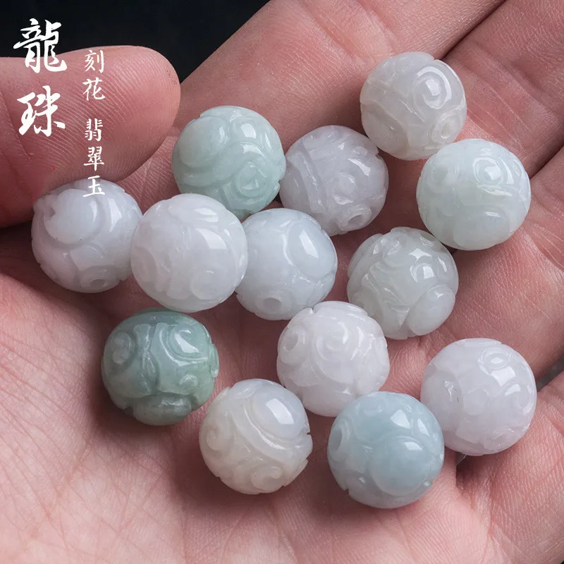 

Бусина Из бирманского нефрита класса А резная бусина для изготовления ювелирных изделий своими руками браслет ожерелье аксессуары изыскан...