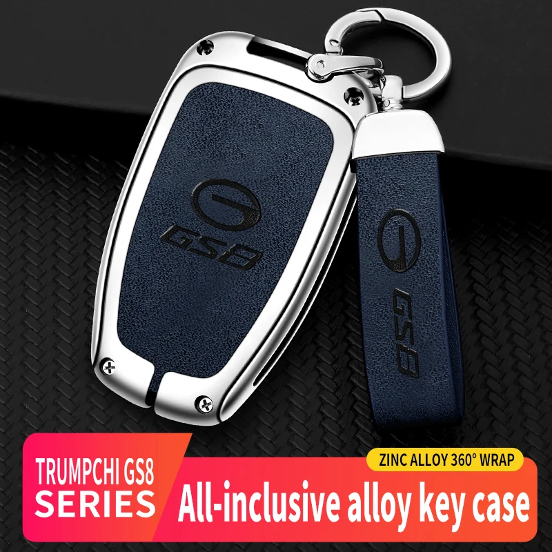 

Zinc Alloy Car Remote Key Fob Case Cover Shell Bag For Trumpchi GAC 2021 Empow J11 J12 J13 J14 J15 J16 GS8 Keychain Accessories