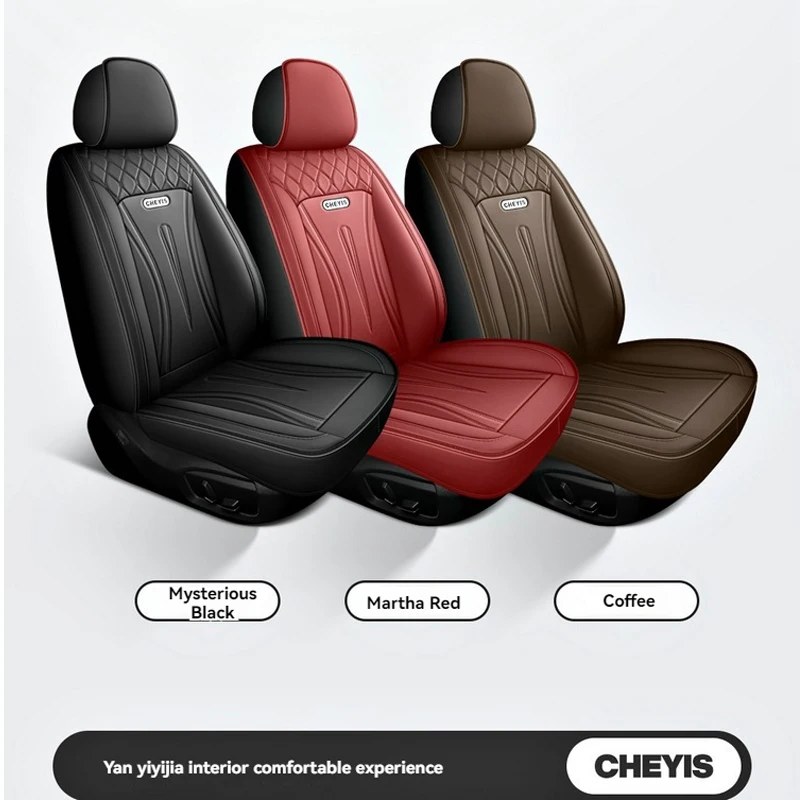 Универсальный 5-местный автомобильный кожаный чехол на сиденье для BMW F10 E60 5 серии