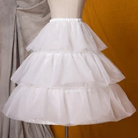 original genuine lolita skirt support fishbone soft yarn adjustable puffy skirt inner liner wedding dress white pleated skirt