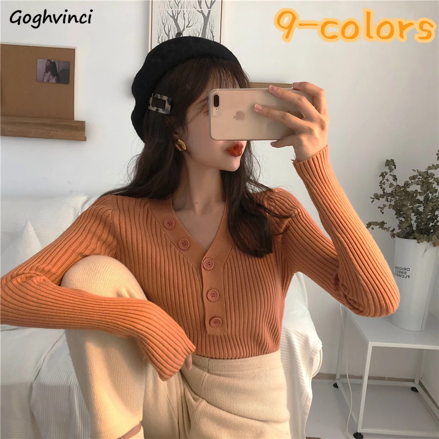 

Casual Pullovers Women Spring Thin Slim All-match Cozy Vacation Popular Fashion Tender Harajuku Simple Retro Chic Young Girlish