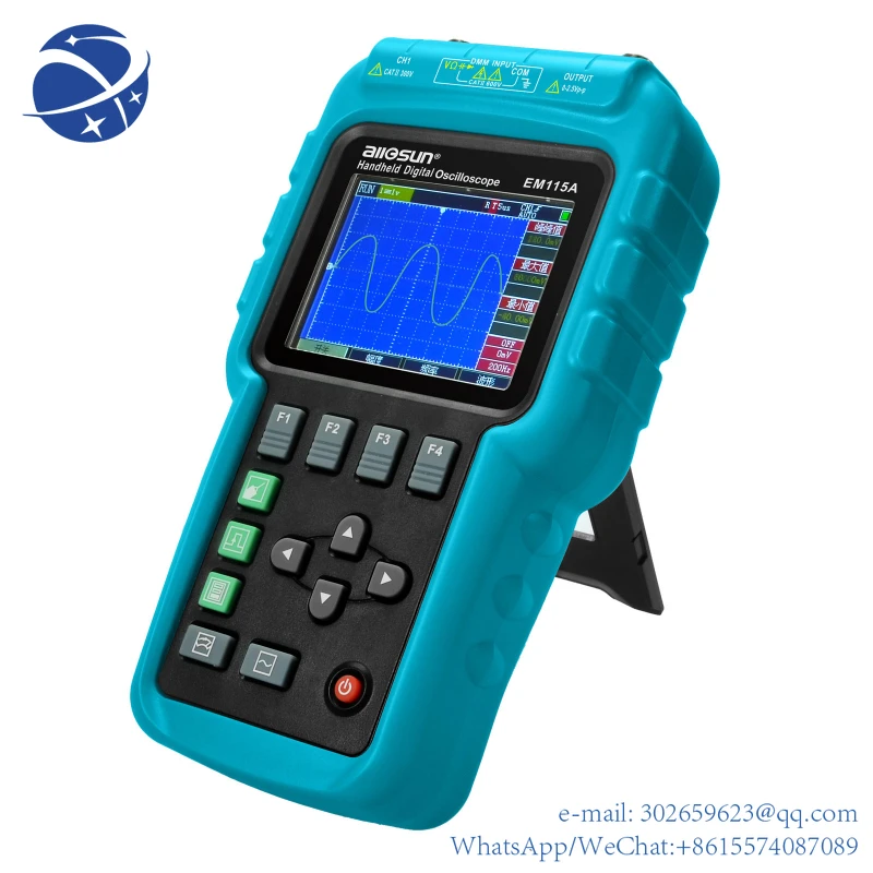 

allsun EM115A Oscilloscope 50MHZ Handheld Oscillograph 3 in 1 Multi-function Color Screen Scope meter Single Channel DSO