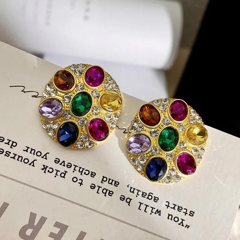 Огромные серьги-гвоздики Draweye для женщин разные цвета искусственная кожа