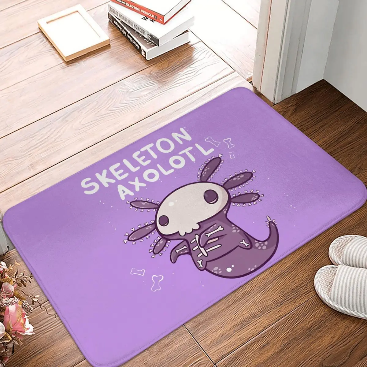 

Axolotl Lover Bath Non-Slip Carpet Halloween Flannel Mat Entrance Door Doormat Floor Decor Rug