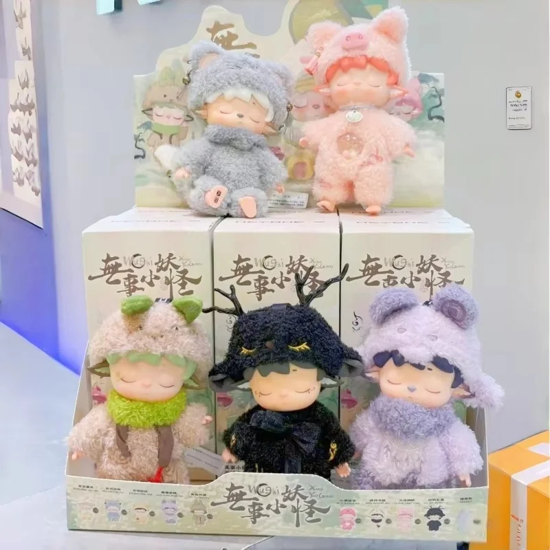 Новая горячая оригинальная слепая коробка Mimi Wushi Xiao Yao Guai Series V2 Виниловая кавайная