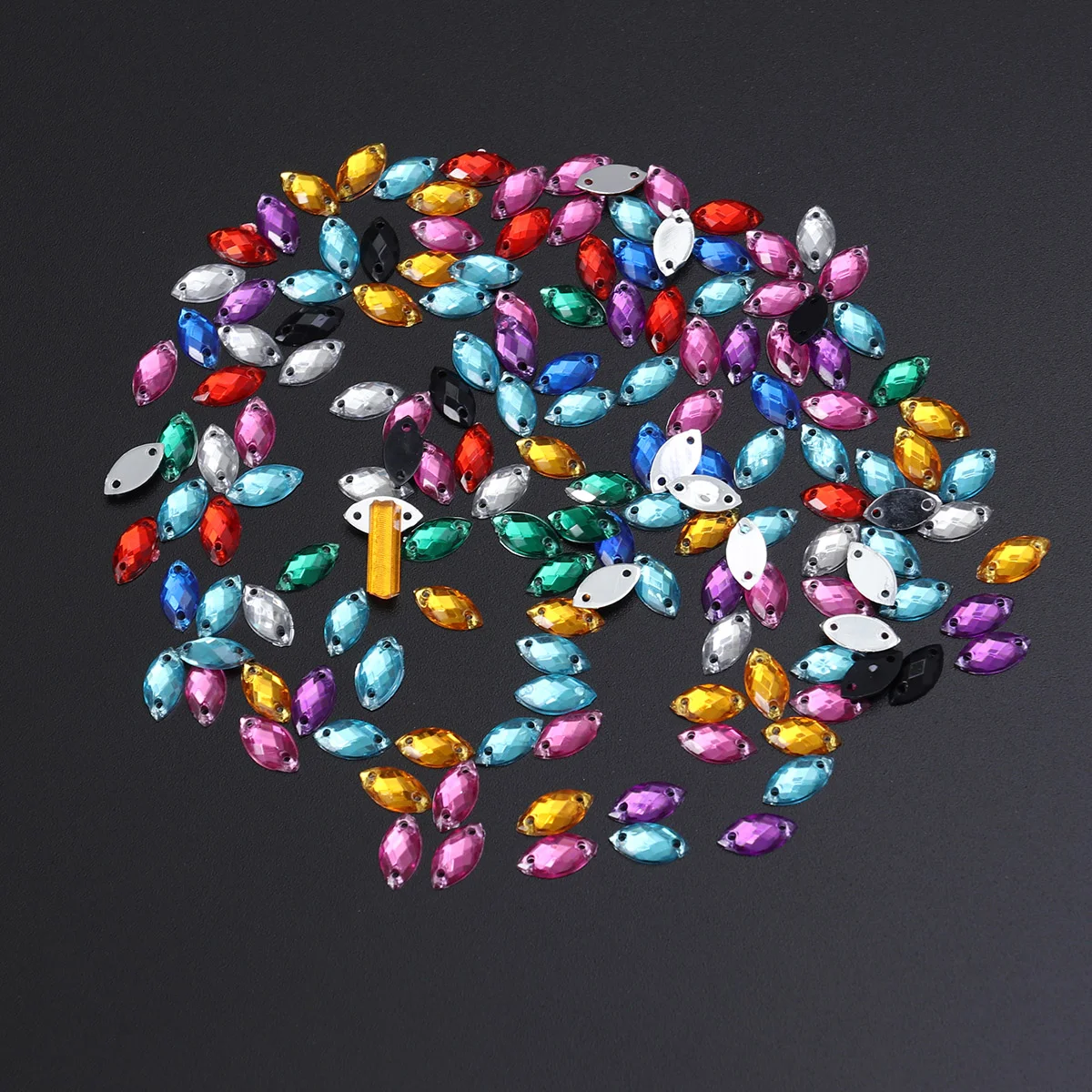 

150pcs Jewelry Making Charms Beads and Crystals Beading Kits Rhinestones Flatback Fancy Stones Flatback Fancy Stones Sewing