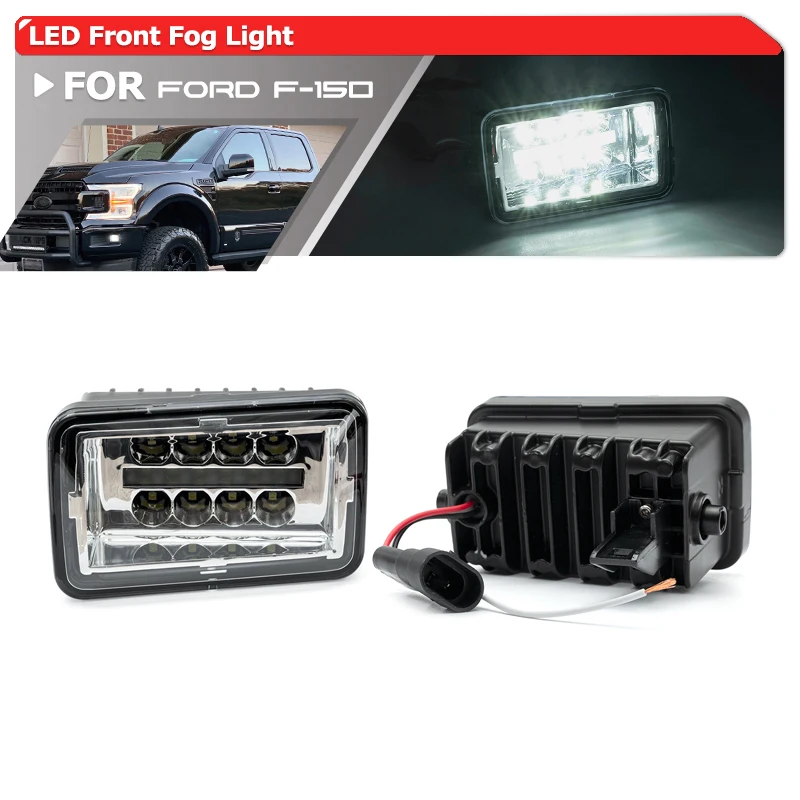 

2 шт. для Ford F-150 2015 2016 2017 2018 2019 2020, комплект для сборки бампера в стиле раптер, для вождения DRL, модель 2017-2023, сверхмощный