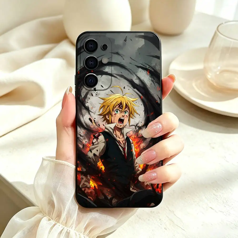Чехол для телефона M-Meliodas The Seven Deadly Sins для Samsung S25, S24, S21, S22, S23, S30, Ultra, S20, Plus, Fe, Lite, Note, 10, черный (art.: 3920dc67919ae) - 3920dc67919ae