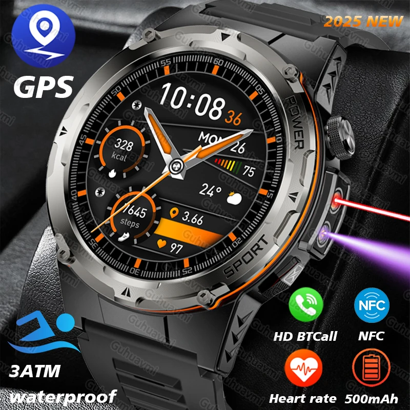Умные часы для HUAWEI NFC 3ATM спортивные на открытом воздухе фитнес-трекер монитор