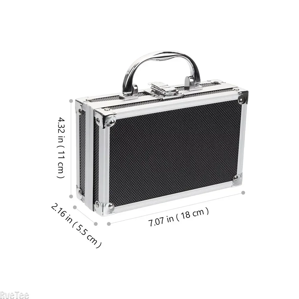 7-дюймовый ящик для инструментов из алюминиевого сплава, маленькая металлическая коробка для хранения, упаковочная коробка, мужской подарок, портативный чехол для переноски инструментов