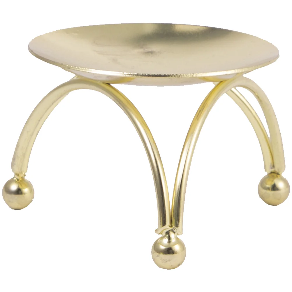 

Holder Candlestick Holders Taper Pillar Tray Stand Table Retro Metal Decoration Decorative Style Plates Stands Pedestal Trivet