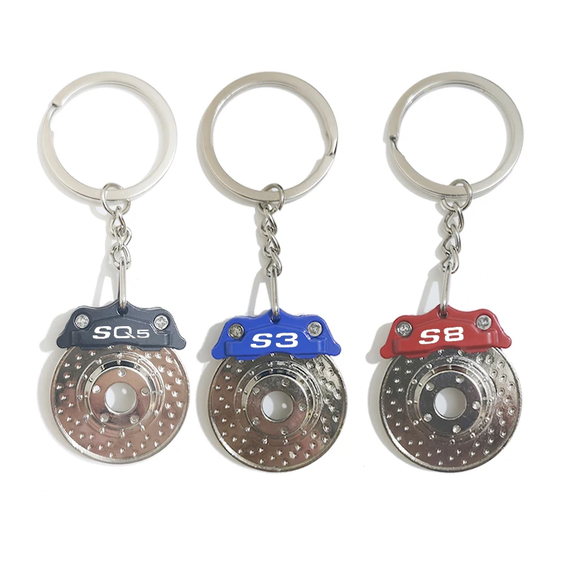 Тормозной суппорт тормозной диск металлический брелок для Audi S1 S2 S3 S4 S5 S6 S7 S8 SQ2 SQ3 SQ5