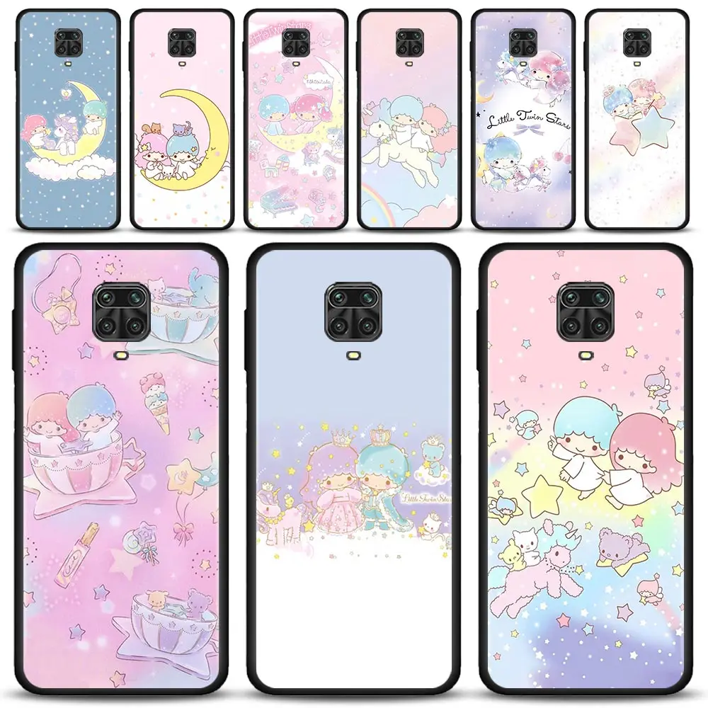 

Case For Xiaomi Redmi Note 11 9 8 10 Pro 7 9T 8T 9S 10Lite 11T 11S for REDMI 9 8 9C 9A 7A Sitting the Moon Little Twin Stars