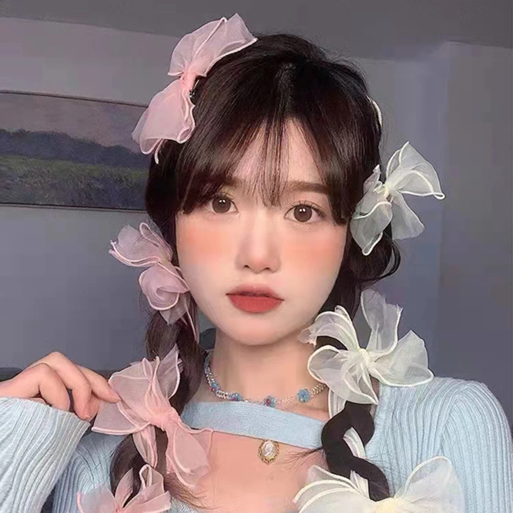 

Princess Barrette Hair Clip Multi-layer Ribbon Bow Hairpins Hair Pins For Women Korean Headpiece Women Girls Hair Accessories