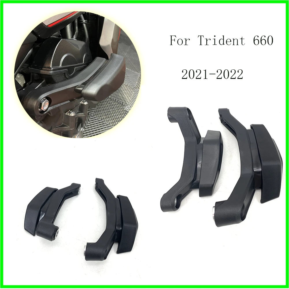 For Trident 660 NEW Black Motorcycle Accessories Falling Protection Frame Slider Fairing Guard Crash Pad Protector For Trident 6