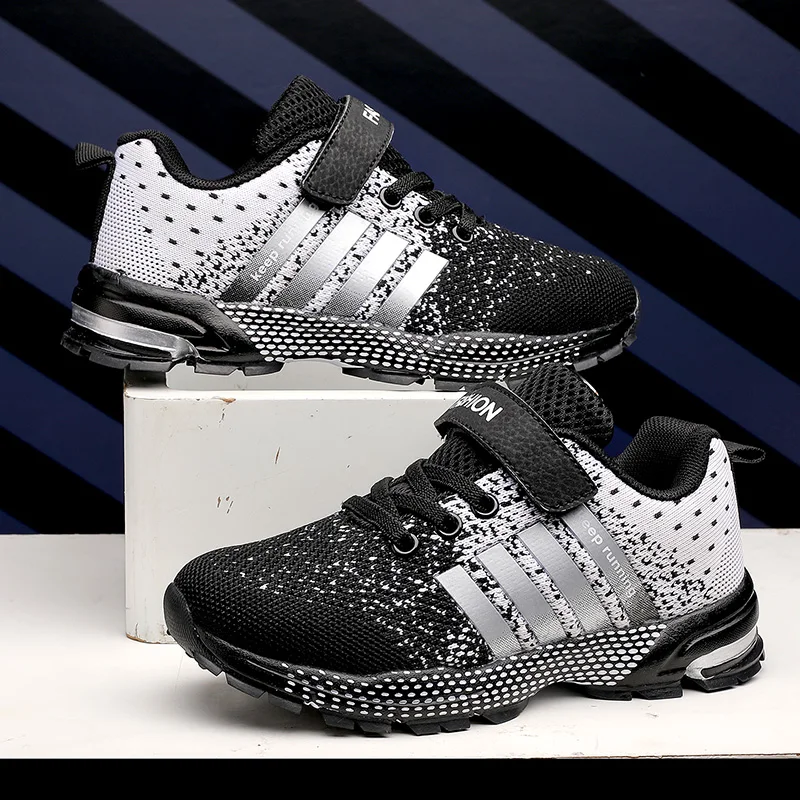 Boys Sports Shoes Kids Running Sneakers Fashion Tenis Children Casual Shoes Breathable Mesh Sneakers Girl Lightweight Shoes