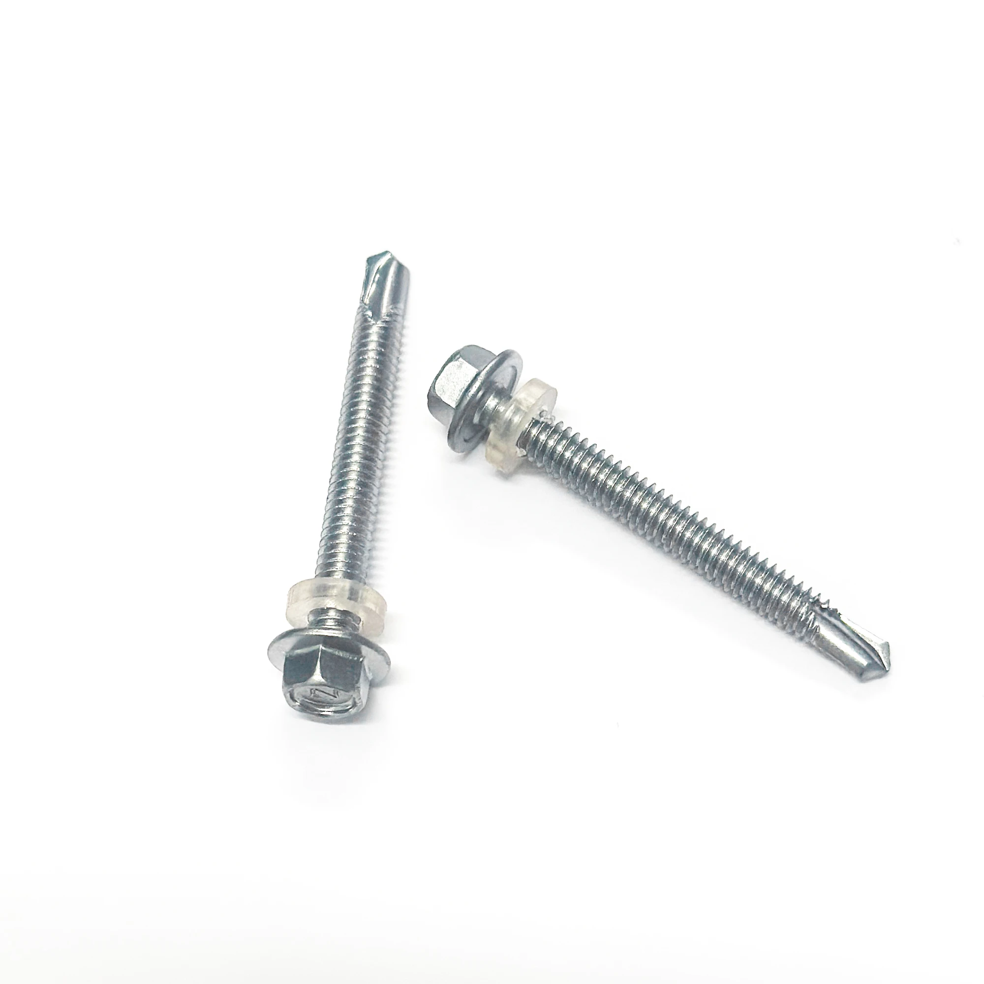 30 шт. Нержавеющая сталь 410 M4.2 M4.8 Наружные шестиугольные саморезы с саморезом