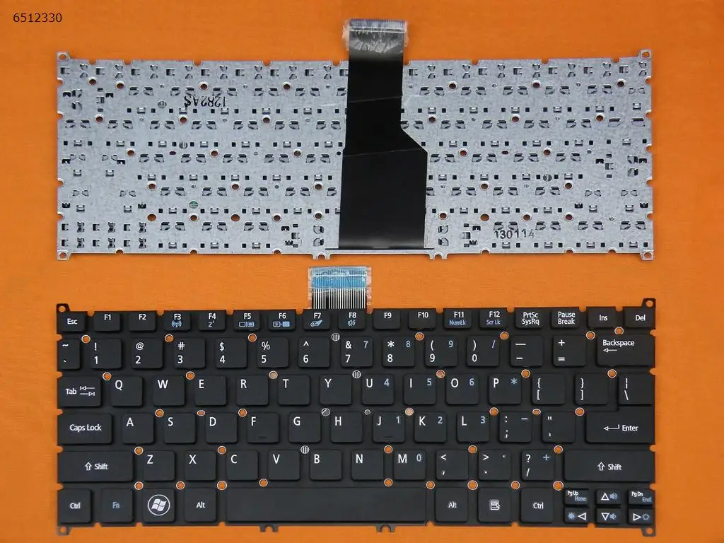 

US Laptop Keyboard for Acer S5-391 s3-331 V5-121 V5-123 V5-131 756 725 S3-371 ms2346 B113-E B113-M BLACK Frosted keycap