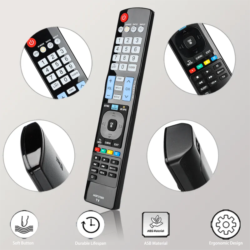 АКБ 737565 Замена пульта дистанционного управления LG для Smart TV 32LD550 42LD550 39LB5800 42LD50 46LD550