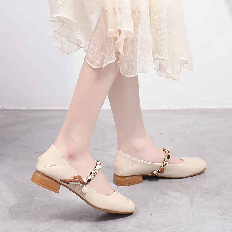 

Женские туфли на плоской подошве, повседневные женские кроссовки с квадратным носком, модные оксфорды, мягкие с закрытым носком, осеннее пл...