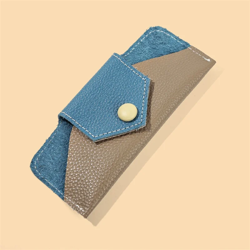 

Women's and Men's PU Leather Glasses Bag Fashion Simple Splice Glasses Case Designer Multifunctional Handbag