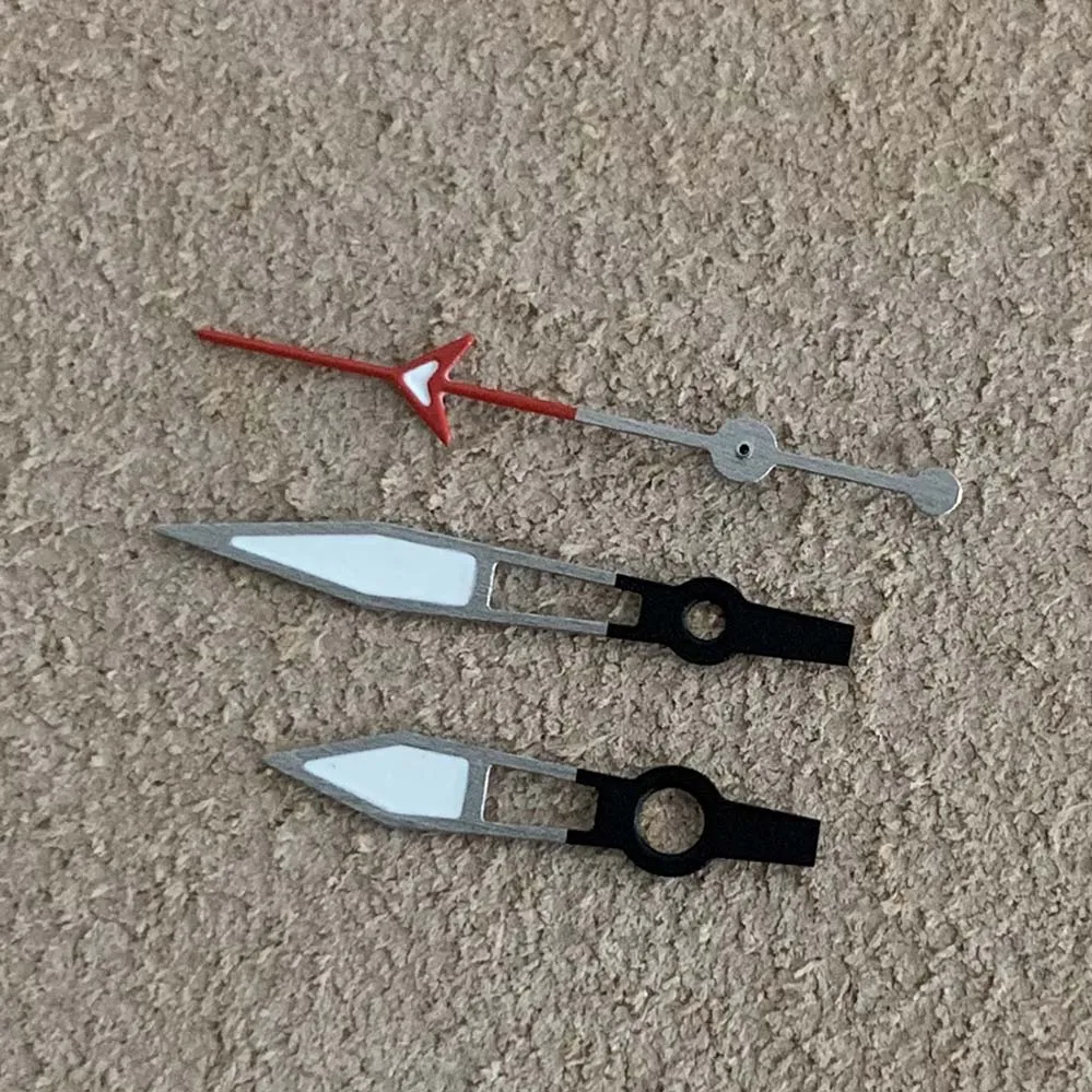 Modified Watch Hands Semi-skeletonized Watch Handsalarm Hands 4-hands Green Luminescent Watch Hands Fit NH34 NH35 NH36 Movements