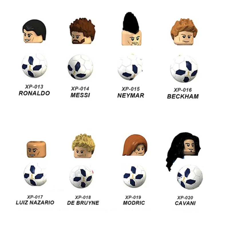 

Xt1003 Anime Figures Single Head Football Building Bricks Neymar Cavani Lionel Modric Games for Kid City Power Toys for Boy