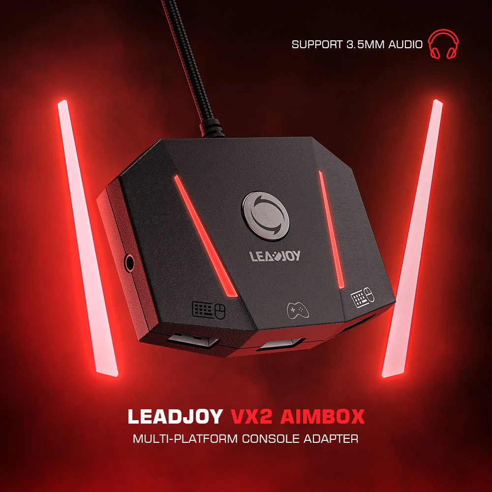 Адаптер контроллера клавиатуры мыши LEADJOY VX2 AimBox для Xbox серии X S PlayStation 4 Nintendo Switch
