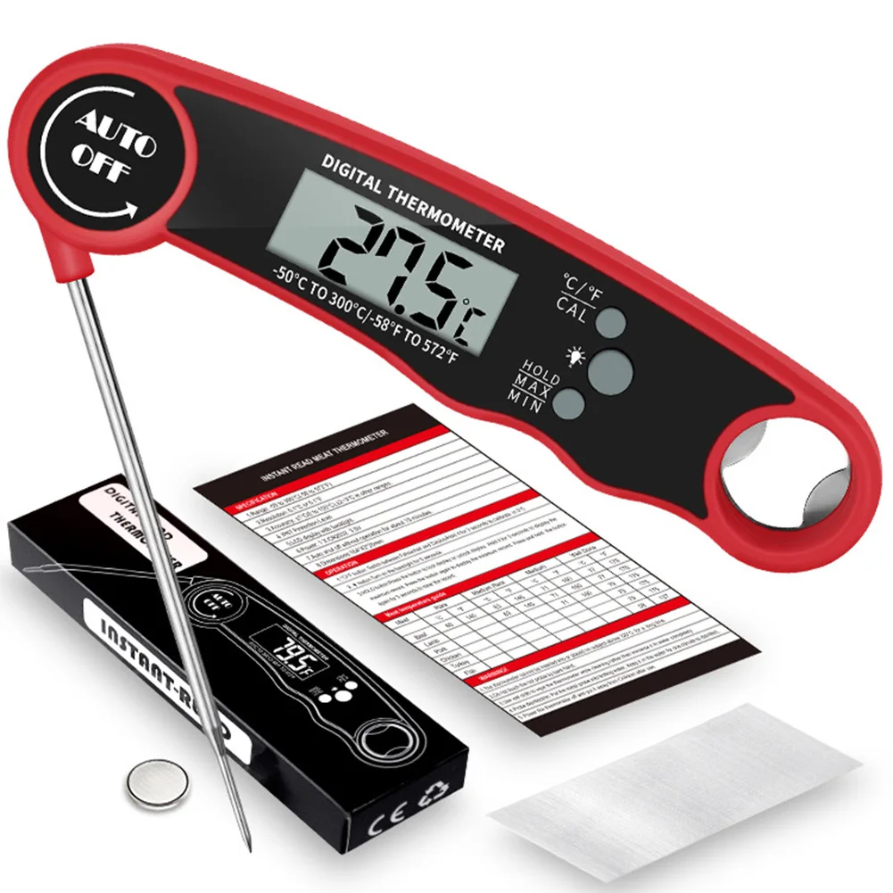 

Electronic Food Meat Thermometer with Magnet Backlight Digital Food Probe BBQ Meat Water Oil Cooking Thermometer