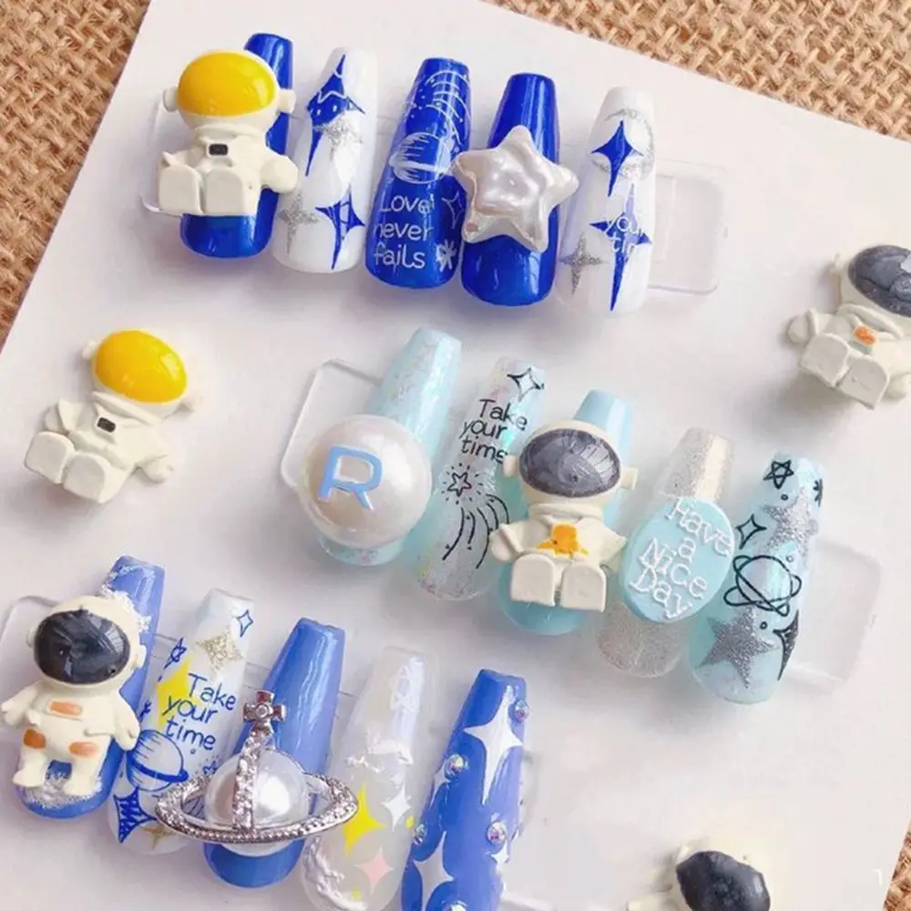 

Творческий Луна и Вселенная космический человек украшения своими руками дизайн ногтей ювелирные изделия Аксессуары для маникюра астронав...