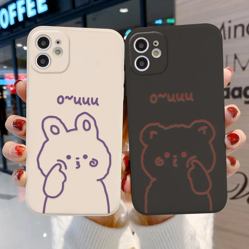 For Poco x3 pro Case For Xiaomi Redmi Note 9 Case Cute Cartoon Bear Redmi Note 10s 9s 9 10 8 11 Pro Mi 11 Lite Poco M4 Pro Cover