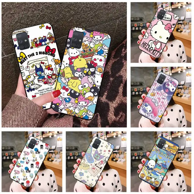 

Sanrio Hello Kitty Melody Kuromi Phone Case For Samsung Galaxy A52 A21S A02S A12 A31 A81 A10 A30 A32 A50 A80 A71 A51 5G