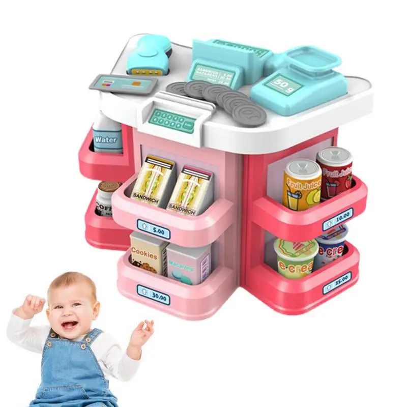 

Supermarket Toys For Kids Mini Montessori Simulation Supermarket Mini Supermarket Educational Toys Kids Play Store Preschool