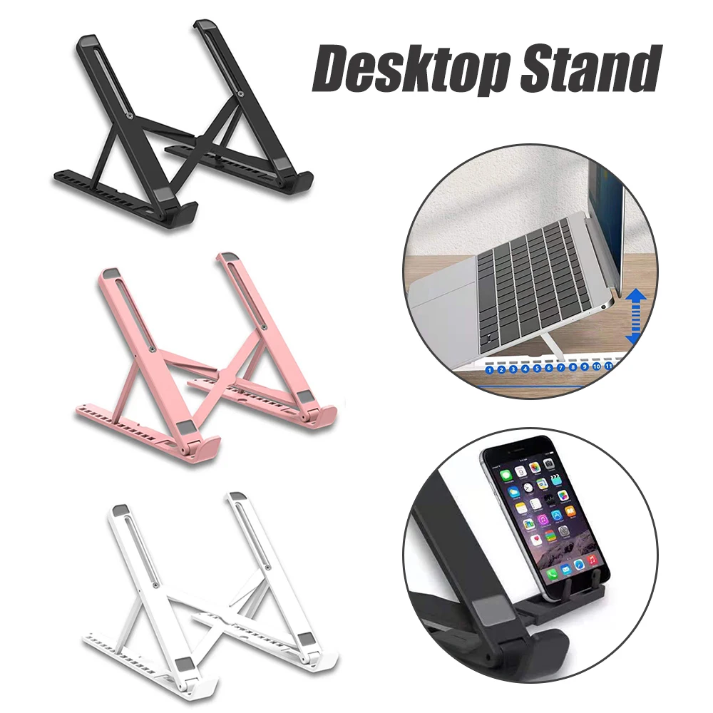 

Laptop Stand Aluminium Foldable Notebook Support Laptop Base Phone Macbook Pro Holder Adjustable Bracket Computer Accessories