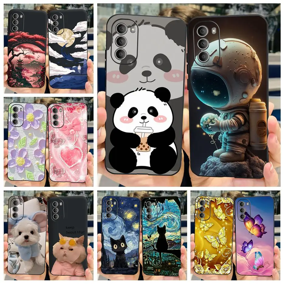 Для Motorola Moto G51 5G Чехол XT2171-2 Модный окрашенный чехол 6 8 дюйма Мягкие силиконовые