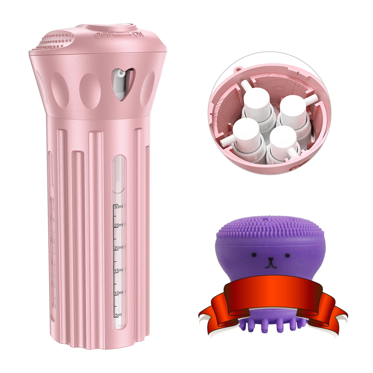 

4 in 1 Portable Travel Bottles Shampoo Shower Lotion Bottling Gel Emulsion Sub Perfume Bottling Multi Cosmetics Storage 30ML*4