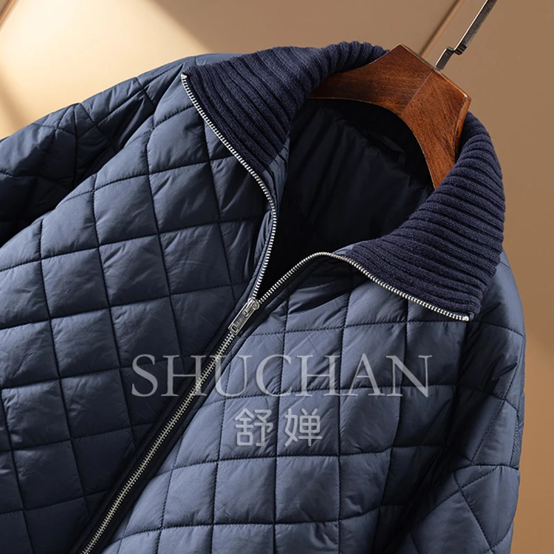 Стеганые пальто Argyle женская новая зимняя темно-синяя дизайнерская куртка Casaco