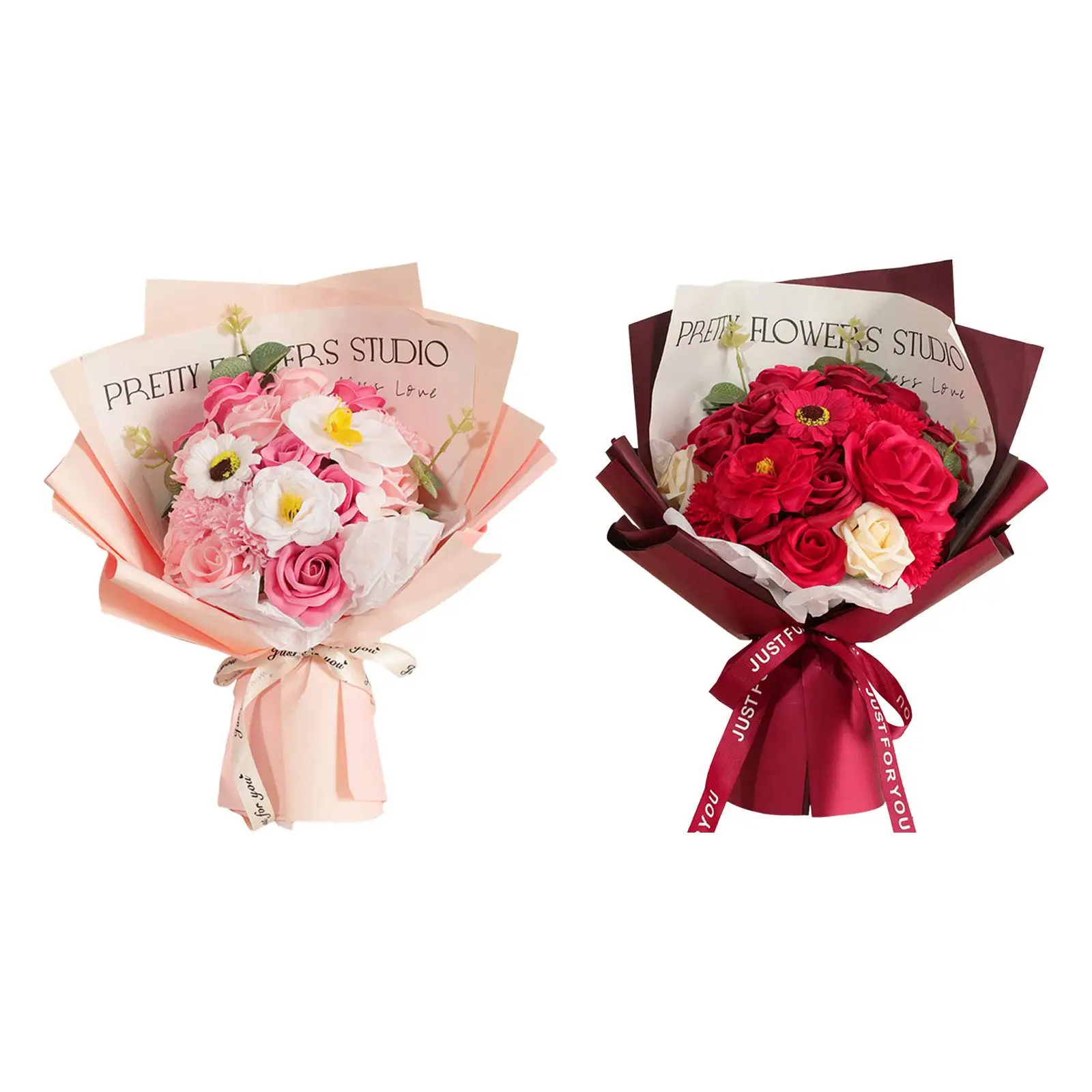 Букет цветов на День святого Валентина подарки для нее центральные части мыло