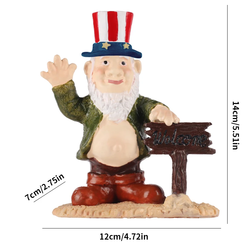 Рождественские Украшения сделай Сам Фигурки Гномов Изделия Из Смолы Миниатюрные