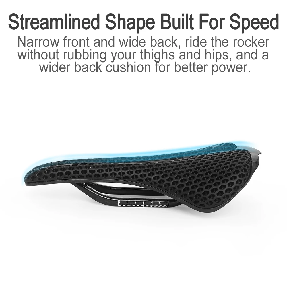 TTPRO 3D печатное велосипедное седло из углеродного волокна Сверхлегкая полая