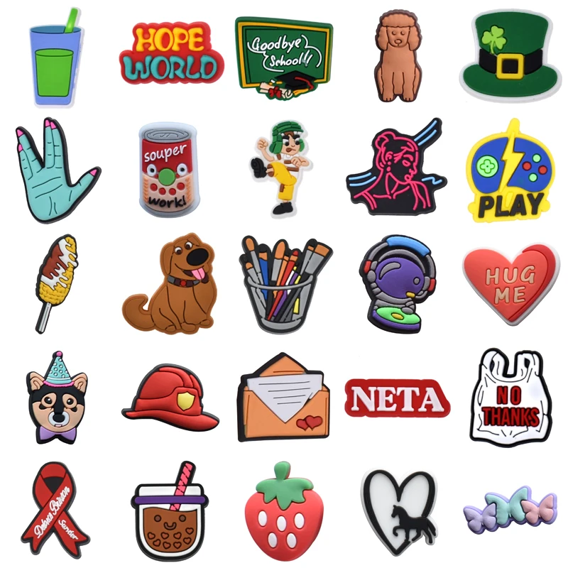 

Packs Set Jeans Gifts Women Charm Girl Para Pins Decorations for Crocs Wholesale Bulk Shoes Accessories Boy Men Shoe Charms Kids