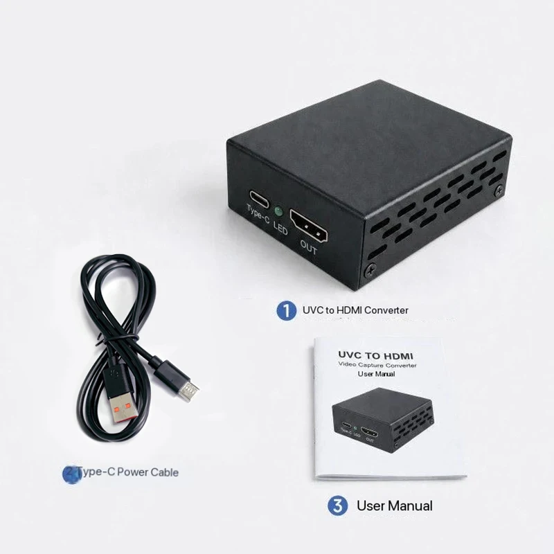 Конвертер видео 1080P UVC USB в HDMI для Pocket 3, 4 Pro, 4P, Insta360 для подключения к телевизору, монитору, для прямых трансляций и использования в качестве станции-гидра (art.: 3920dc166c72f) - 3920dc166c72f