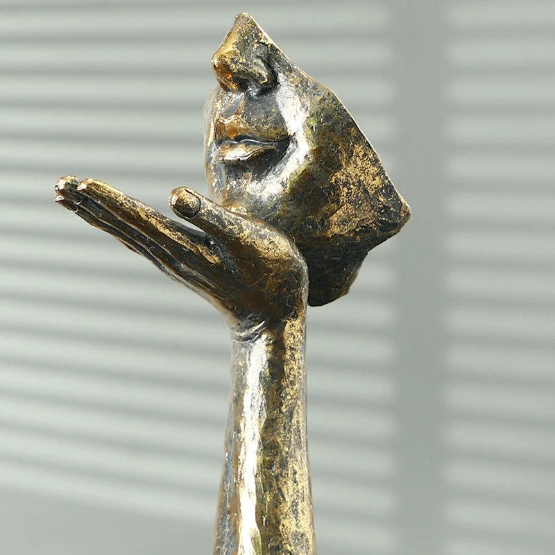 

Декоративная статуэтка, маска, скульптуры, домашний декор, Современное украшение для стола из смолы для гостиной, фигурки, переводная маска,...