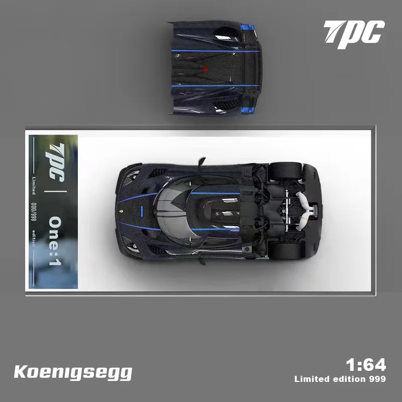 TPC 1/64 Koenigsegg ONE модели автомобилей из сплава ограниченная Съемная задняя крышка