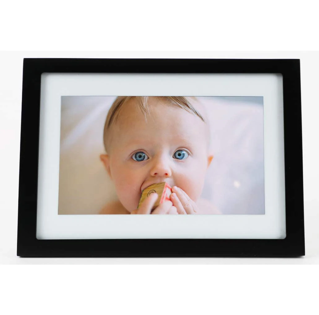 

OEM Smart Electronic Remote Control Wifi SD Card Cloud 1280 HD USB Port 10 Inch Wooden Digital Photo Frame With Picture Video