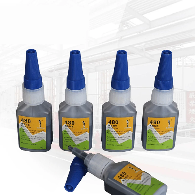 

480 Black Super Glue Car Rubber Repair Tire Glue Window Speaker Seal 20G