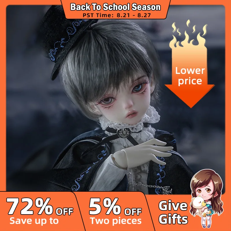 Pega BJD 1/4 doll with GL Second Generation Male Body Boy Fullset Fashion Blue Trim Cape Magician image Art doll