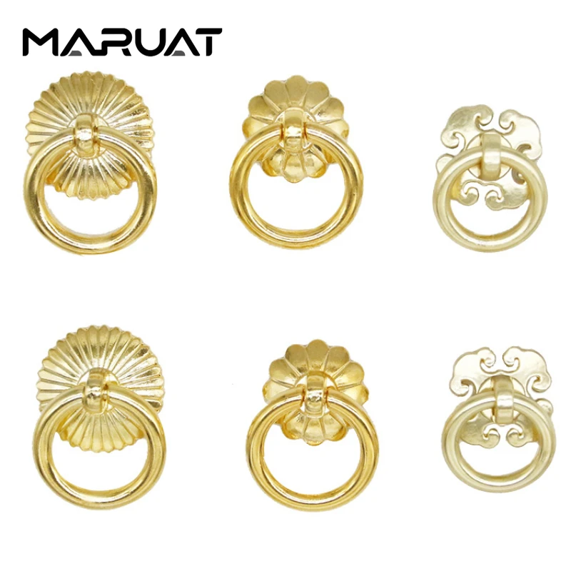 Ручка для ящика MARUAT в античном стиле ручки из цинкового сплава золотого цвета