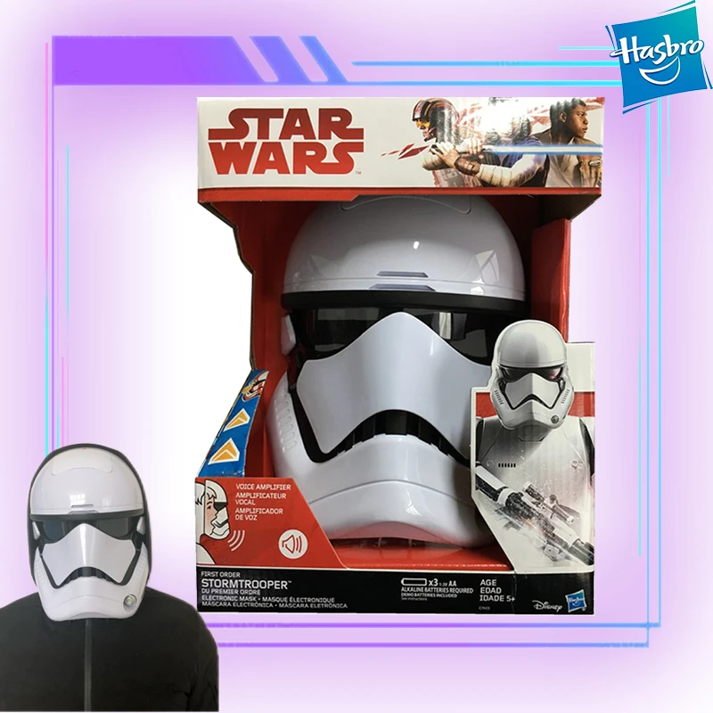 

Hasbro Legitimate Star Wars Stormtrooper Voice Mask Dressed Toy Model Anime Robot Hero Free Shipping Items for Children Toys